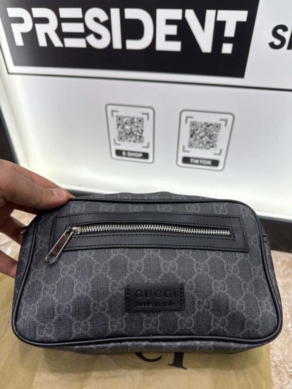 Gucci - Τσαντάκι Μέσης - Grey/Black - Image 4