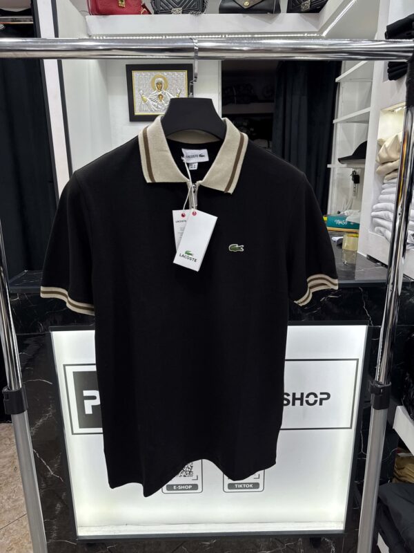 Lacoste - Polo-Shirt - Black/Cream - Image 1