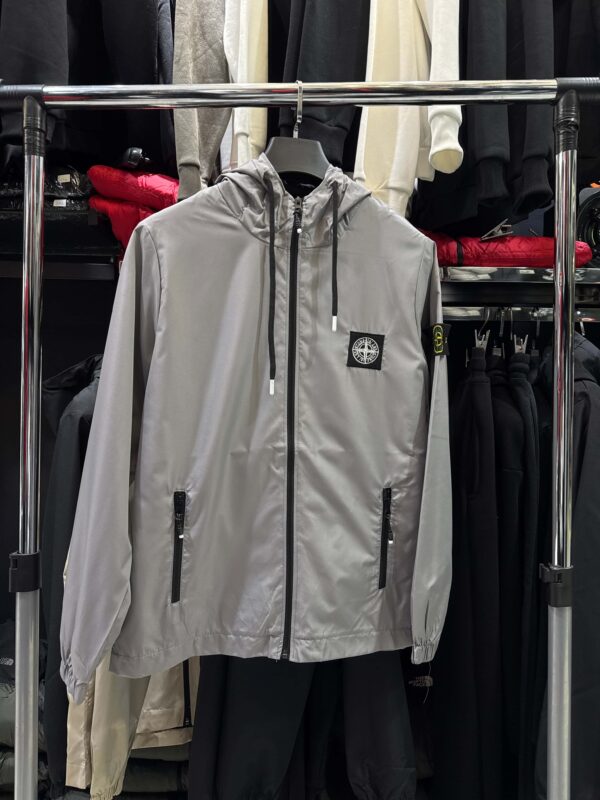 Stone Island - Jacket - Grey - Αντιανεμικό • Αδιάβροχο - Image 1