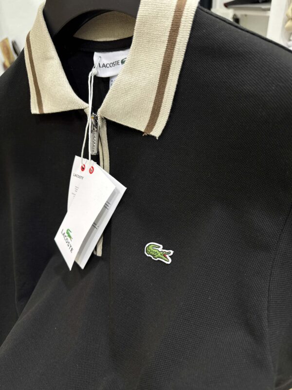Lacoste - Polo-Shirt - Black/Cream - Image 3
