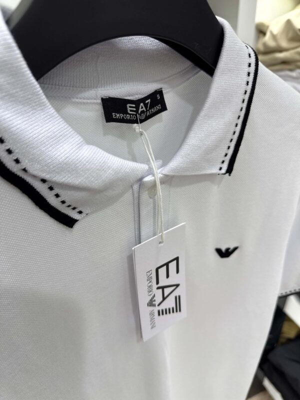 EA7 - Polo-Shirt - White - Image 2