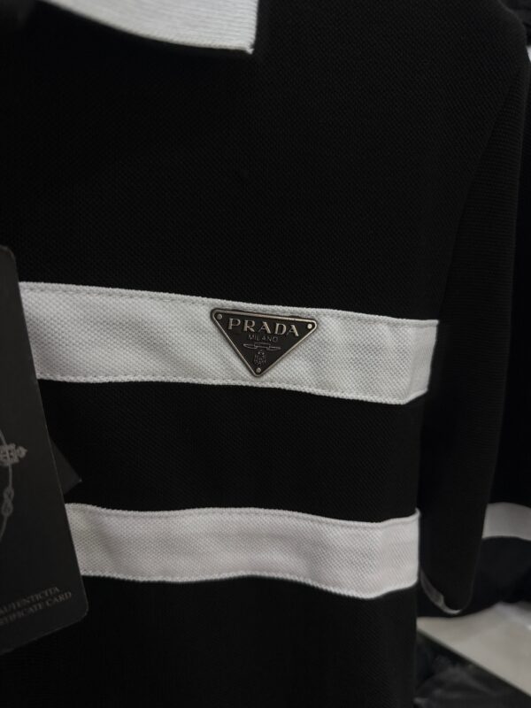 Prada - Polo-Shirt - Black - Metal - Image 2