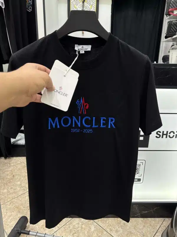 Moncler - T-Shirt - Black/Signature - Image 1