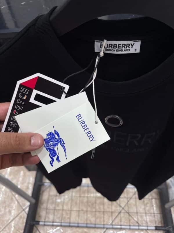 Burberry - T-Shirt - Black - Metal - Image 3