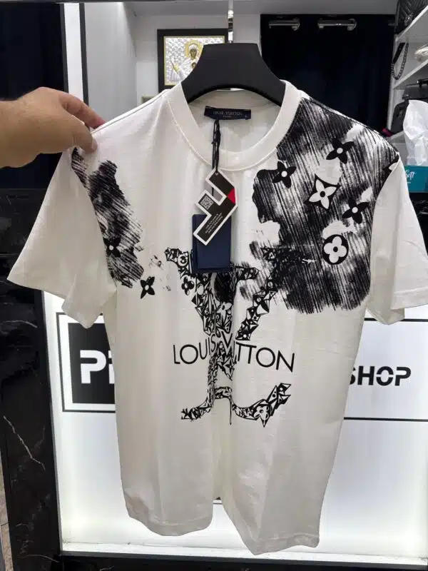 LV - T-Shirt - White - Pencil - Image 1