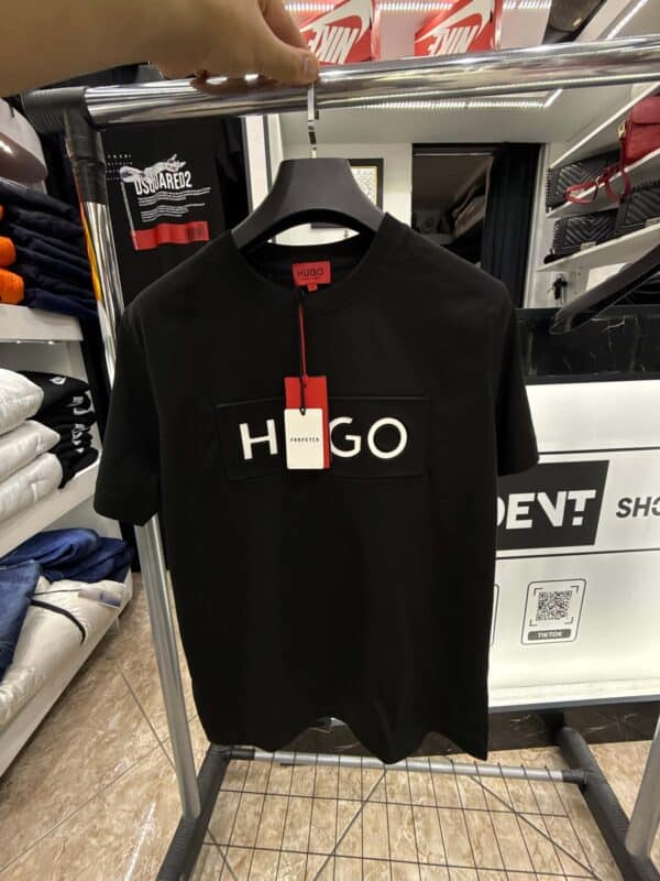 Hugo Boss - T-Shirt - Black/Ανάγλυφο - Image 3