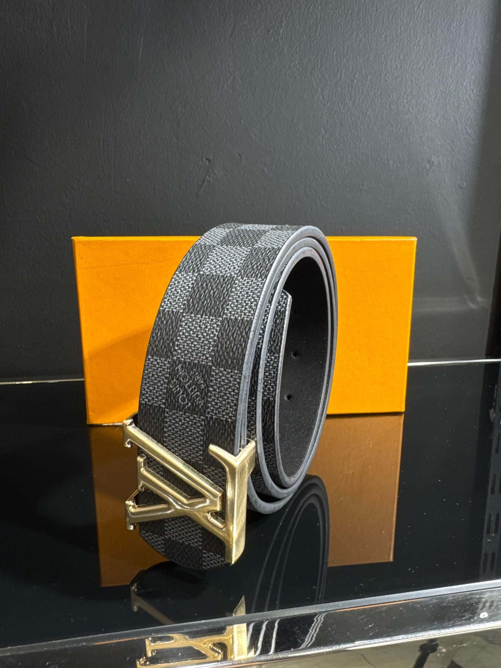LV - Damier - Black - Belt - PresidentGreece.Shop