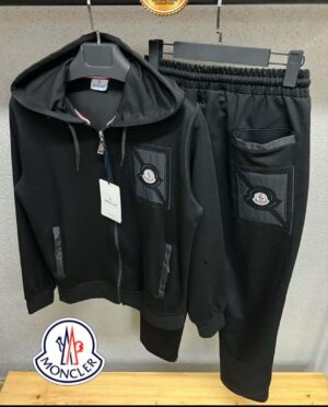 Moncler - Tracksuit - Total Black - PresidentGreece.Shop