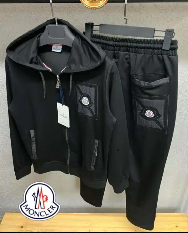 Moncler - Tracksuit - Total Black - PresidentGreece.Shop