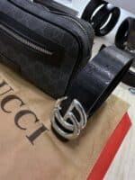 Gucci Τσαντάκι Μέσης - Grey/Black + Δώρο Ζώνη [Gucci - Δερμάτινη] - Image 2